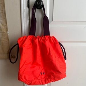 Under Armour neon Red Drawstring Backpack
